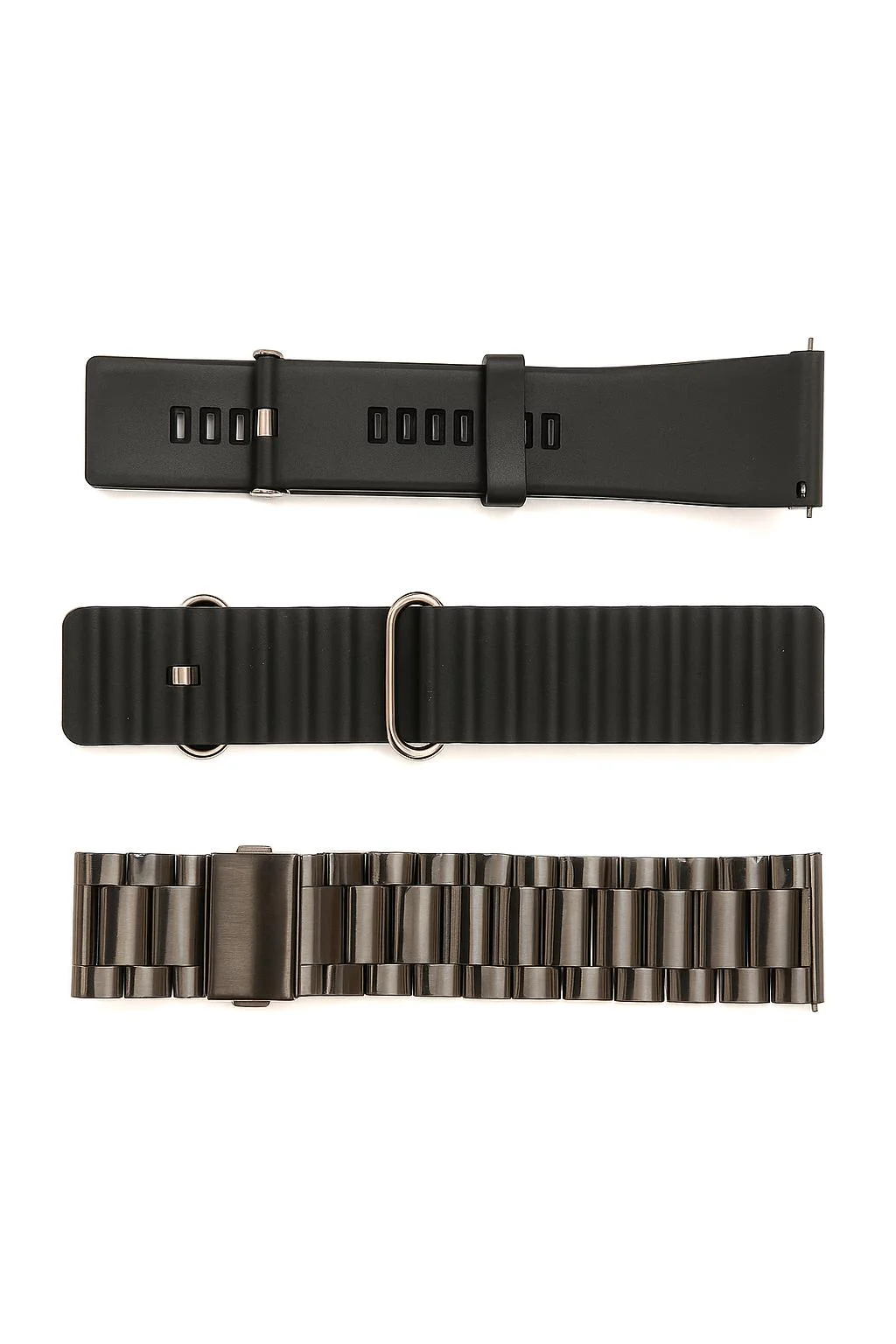 MK27 Смарт часовник 3 Каишки GT4 Bluetooth 47мм – Черен
