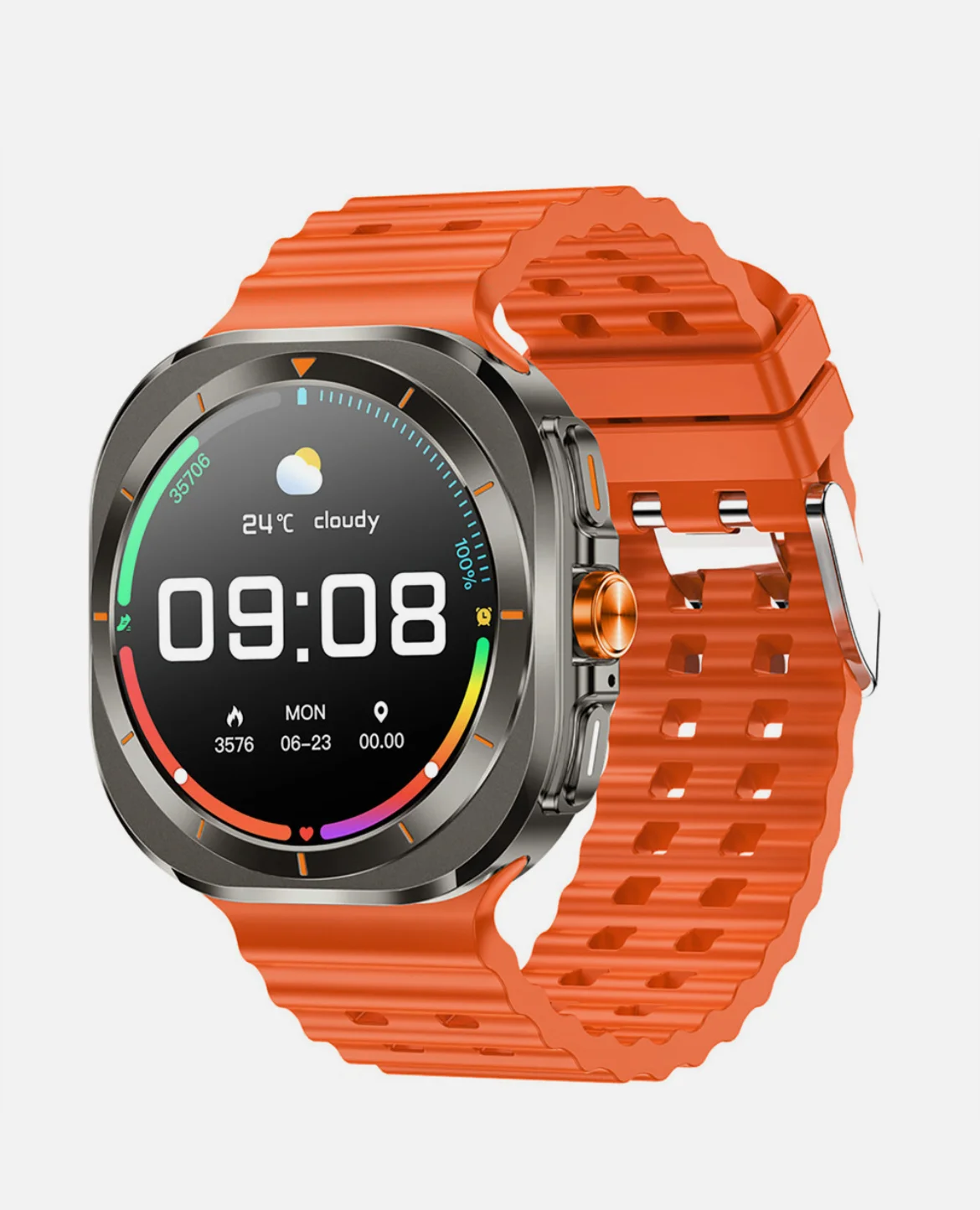 MK72 Смарт часовник 2 Каишки Watch Ultra Bluetooth 5.0 47мм – Черен