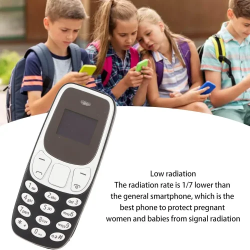 Мобилен телефон BM10-МИНИ (Черен) – Най-малкият в света отключен Dual SIM с промяна на гласа, Bluetooth