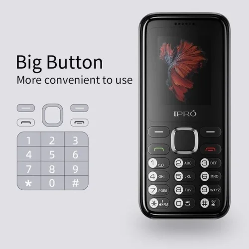 Мобилен телефон (Черен) IPRO A10 Mini + БГ МЕНЮ Без камера /2G/32Mb + 32MB/0.08MP/1.77 инча 600mAh/Фенер