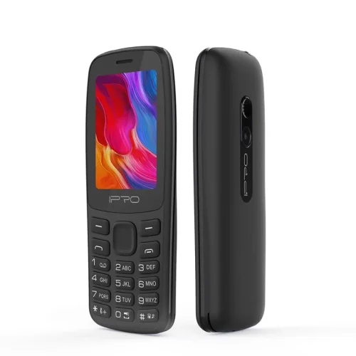 Мобилен телефон IPRO A25 + БГ МЕНЮ /2G/32 + 32MB/2.4inch/0.08MP/1000mAh/Dual Sim/Фенер – Черен