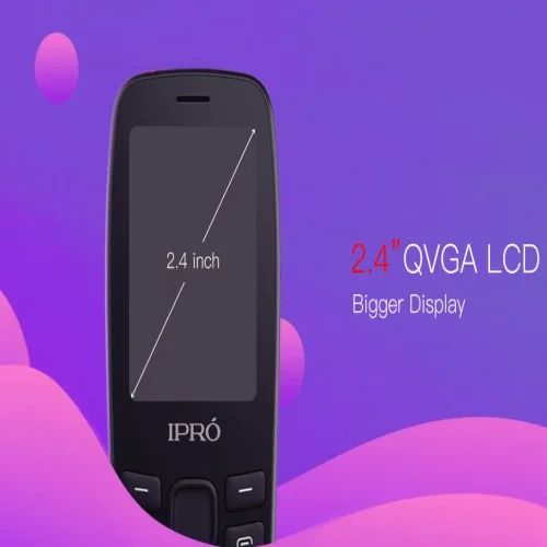 Мобилен телефон IPRO A25 + БГ МЕНЮ /2G/32 + 32MB/2.4inch/0.08MP/1000mAh/Dual Sim/Фенер – Черен