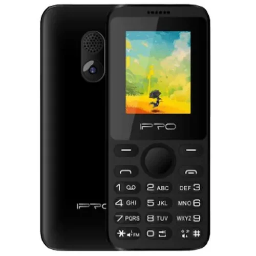 Мобилен телефон IPRO A6MINI + БГ МЕНЮ /2G/32 + 32MB/1.77inch/0.08MP/800mAh/Dual Sim/5V 500mAh/Фенер – Черен