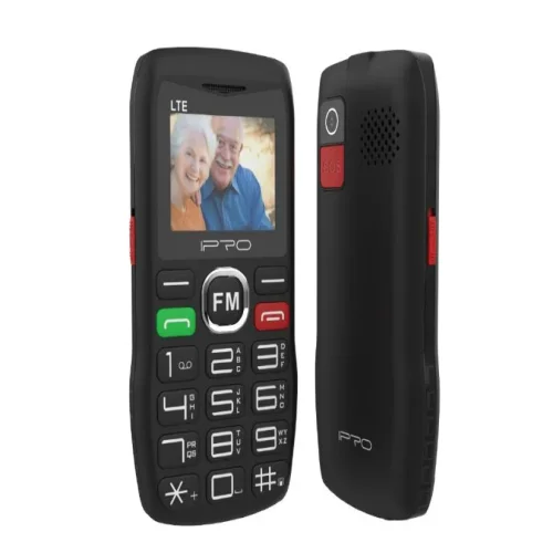 Мобилен телефон IPRO F188 + БГ МЕНЮ /2G/32 + 64MB/1.77inch/0.08MP/1000mAh/Dual Sim/Фенер – Черен