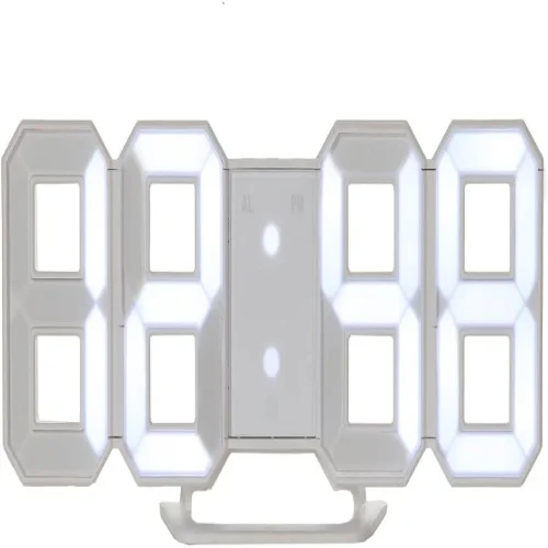OR 119 CA19 Дигитален светещ LED часовник /Аларма – Бял