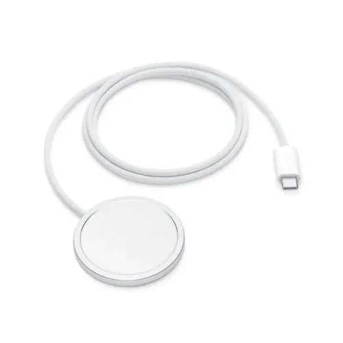 Оригинално Безжично Магнитно USB-C Зарядно APPLE за iPhone, Magsafe Charger 15W MHXH3ZM/A, Бял