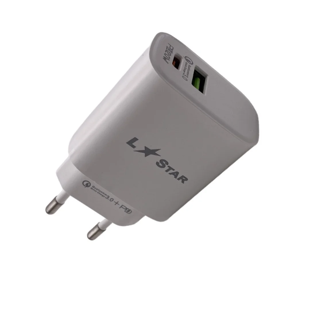PD20W L✮STAR 2в1 TC-11 FAST 2изх. USB-C + QC3.0 Type-C към Lightning