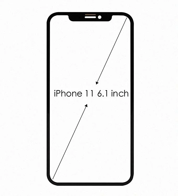 Предно стъкло (части) за iPhone 11 6.1″ – Черен
