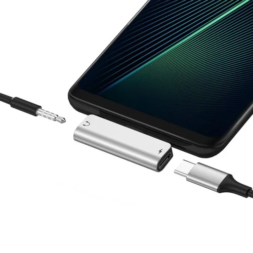 Преходник LS26 HOCO USB-C към USB-C + 3.5mm