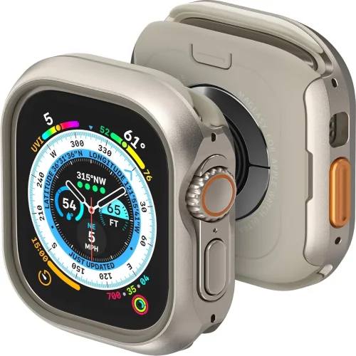 Премиум Алуминиев кейс W2 BN14 Titanium за смарт часовник Apple Watch Ultra 49mm