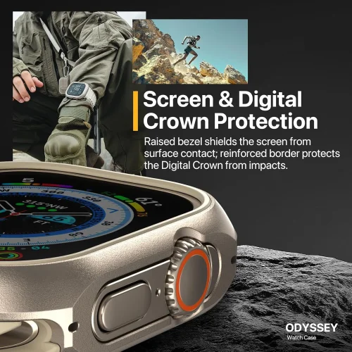 Премиум Алуминиев кейс W2 BN14 Titanium за смарт часовник Apple Watch Ultra 49mm