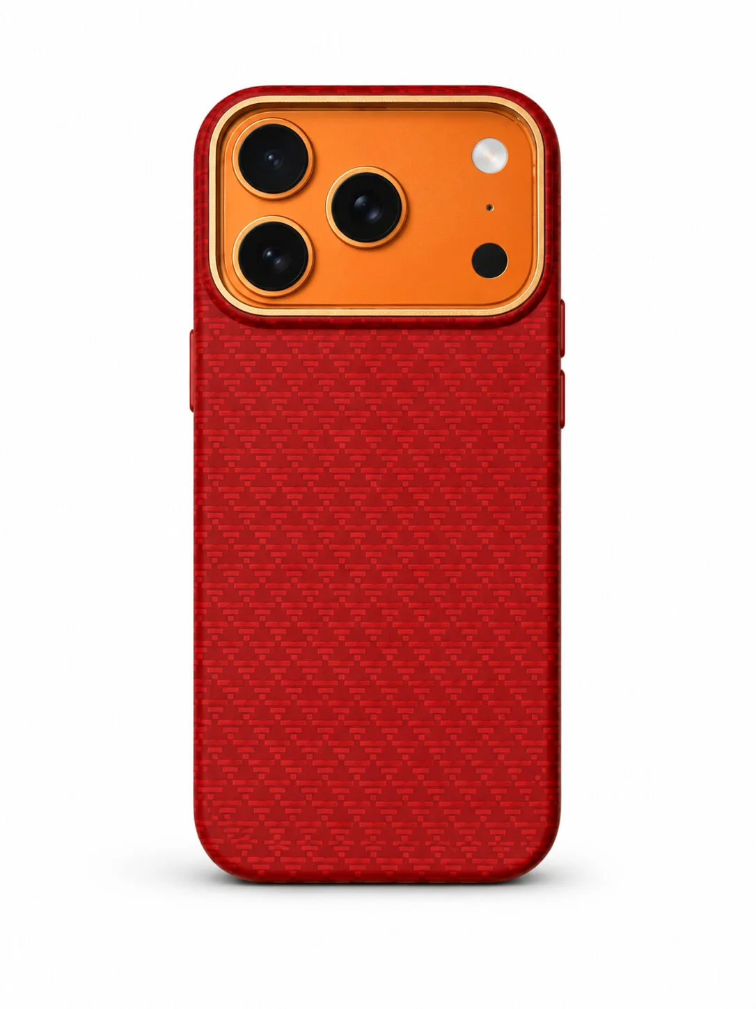 Premium Carbon Case PKA TP-106 за iPhone 17 – Червен
