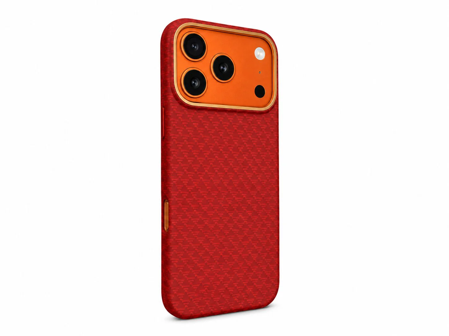 Premium Carbon Case PKA TP-106 за iPhone 17 – Червен