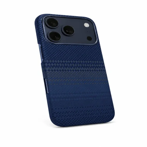 Premium Carbon Case PKA TP-106 за iPhone 17 Pro / 18 Pro – Син