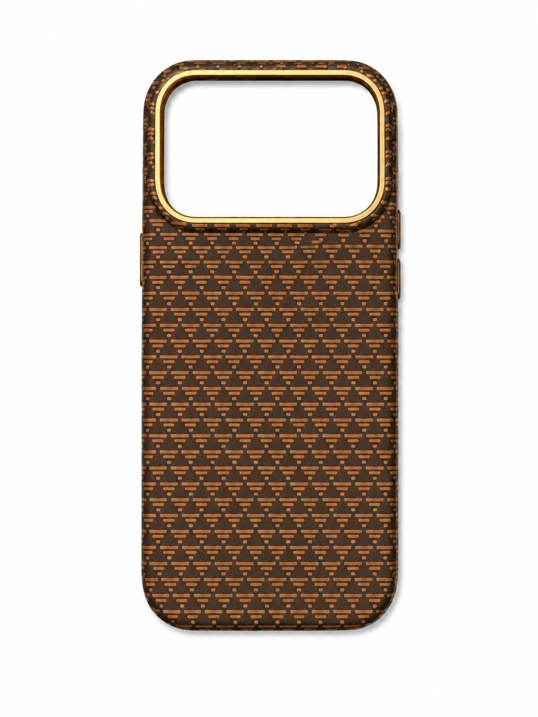 Premium Carbon Case PKA TP-106 за iPhone 17 Pro Max / 18 Pro Max – Кафяв