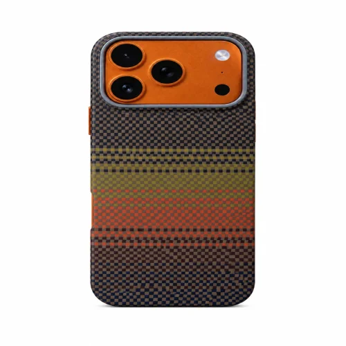 Premium Carbon Case PKA TP-106 за iPhone 17 Pro Max / 18 Pro Max – Оранжев