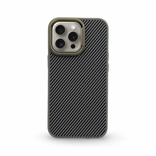 Premium Carbon Case TP-103 за iPhone 14 Pro – Titanium сив