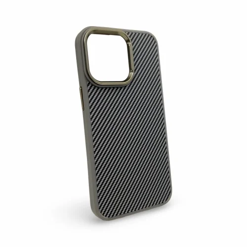 Premium Carbon Case TP-103 за iPhone 15 – Titanium сив