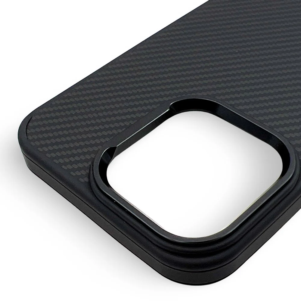 Premium Carbon Case TP-103 за iPhone 16 Plus – Space Black