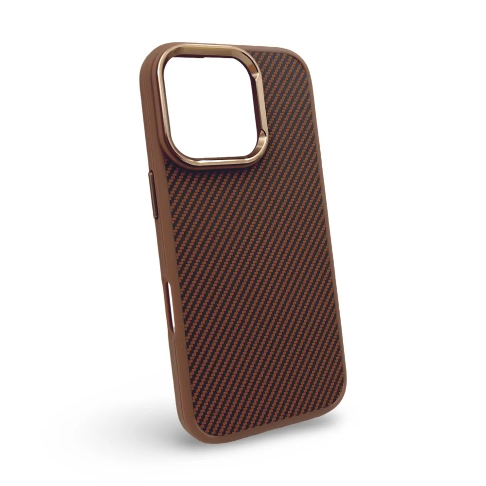 Premium Carbon Case TP-103 за iPhone 17 Air – Titanium Златист