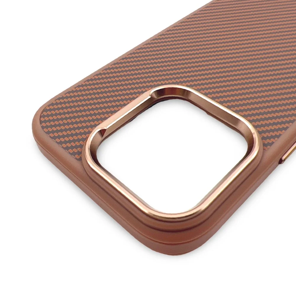 Premium Carbon Case TP-103 за iPhone 17 Air – Titanium Златист