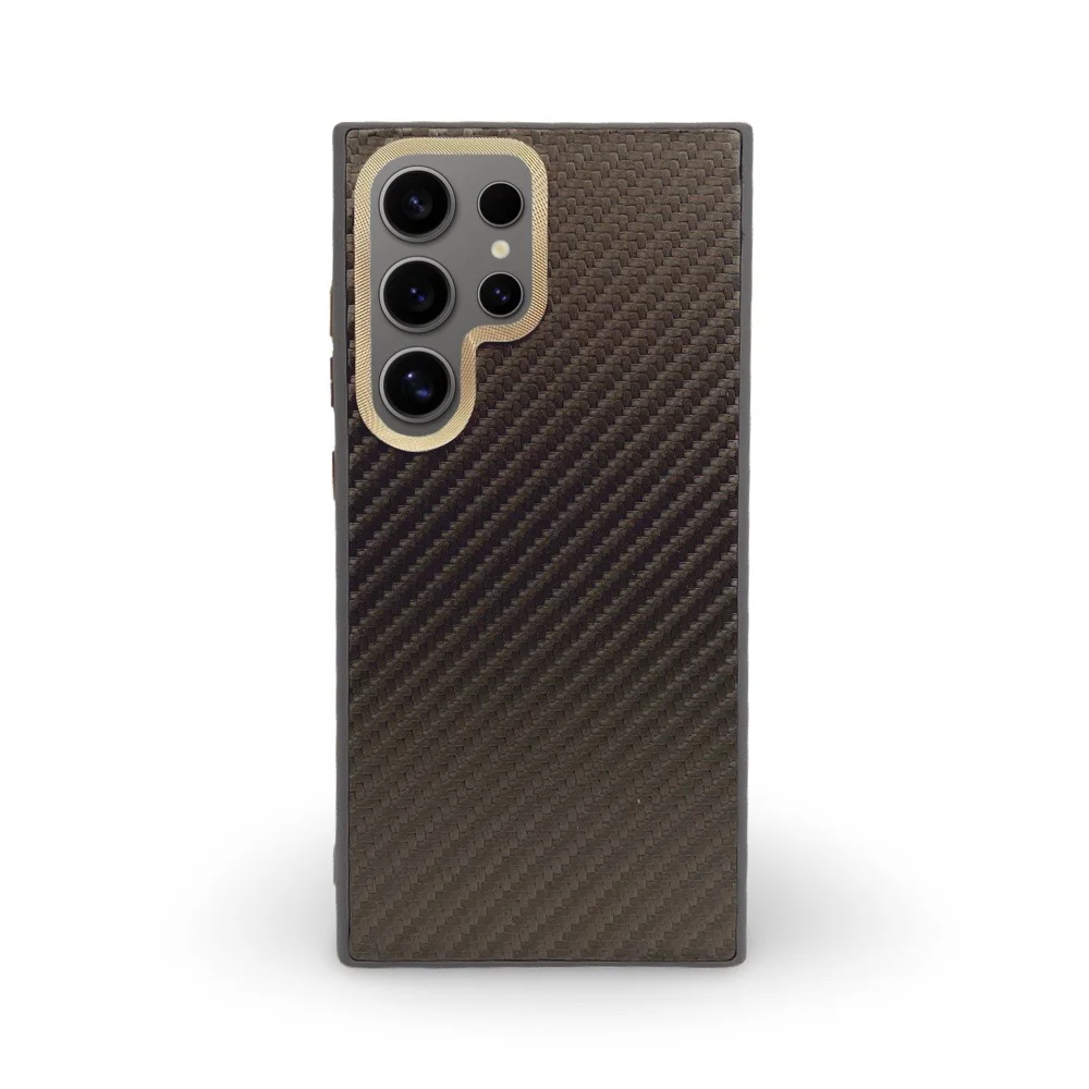 Premium Carbon Case TP-104 за Samsung S24 Plus – Златист