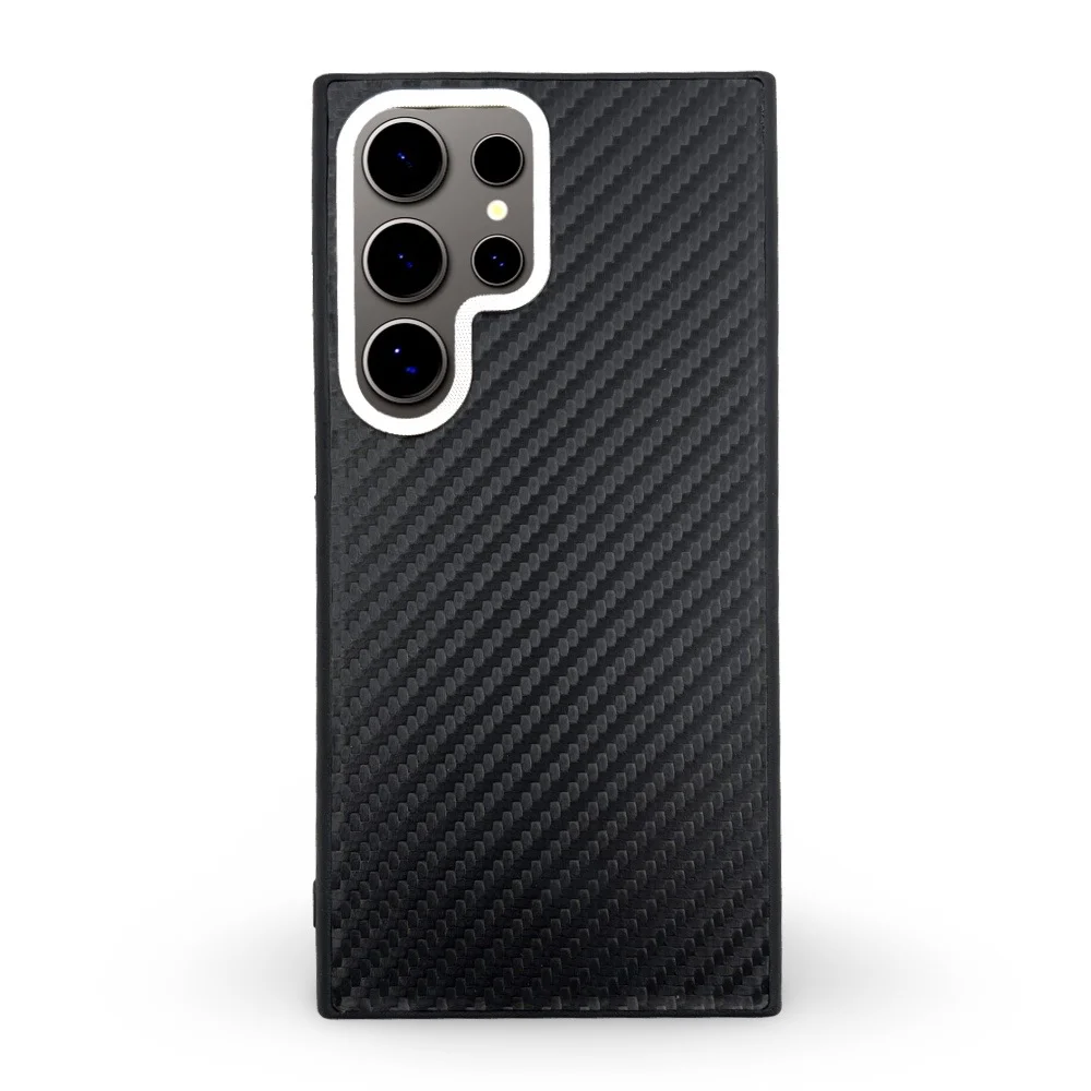 Premium Carbon Case TP-104 за Samsung S24 – Space Black
