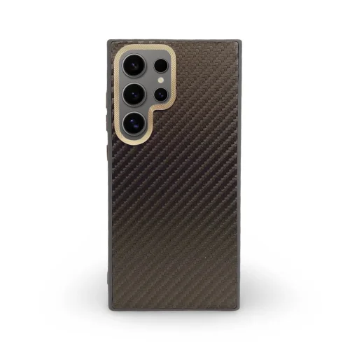 Premium Carbon Case TP-104 за Samsung S24 – Златист