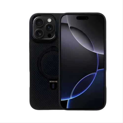 Premium Carbon MagSafe Case TP-100 за iPhone 13 Pro Max – Space Black