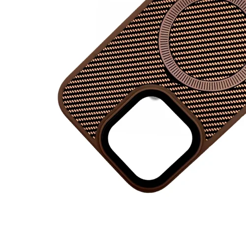 Premium Carbon MagSafe Case TP-100 за iPhone 16 – Titanium Златист