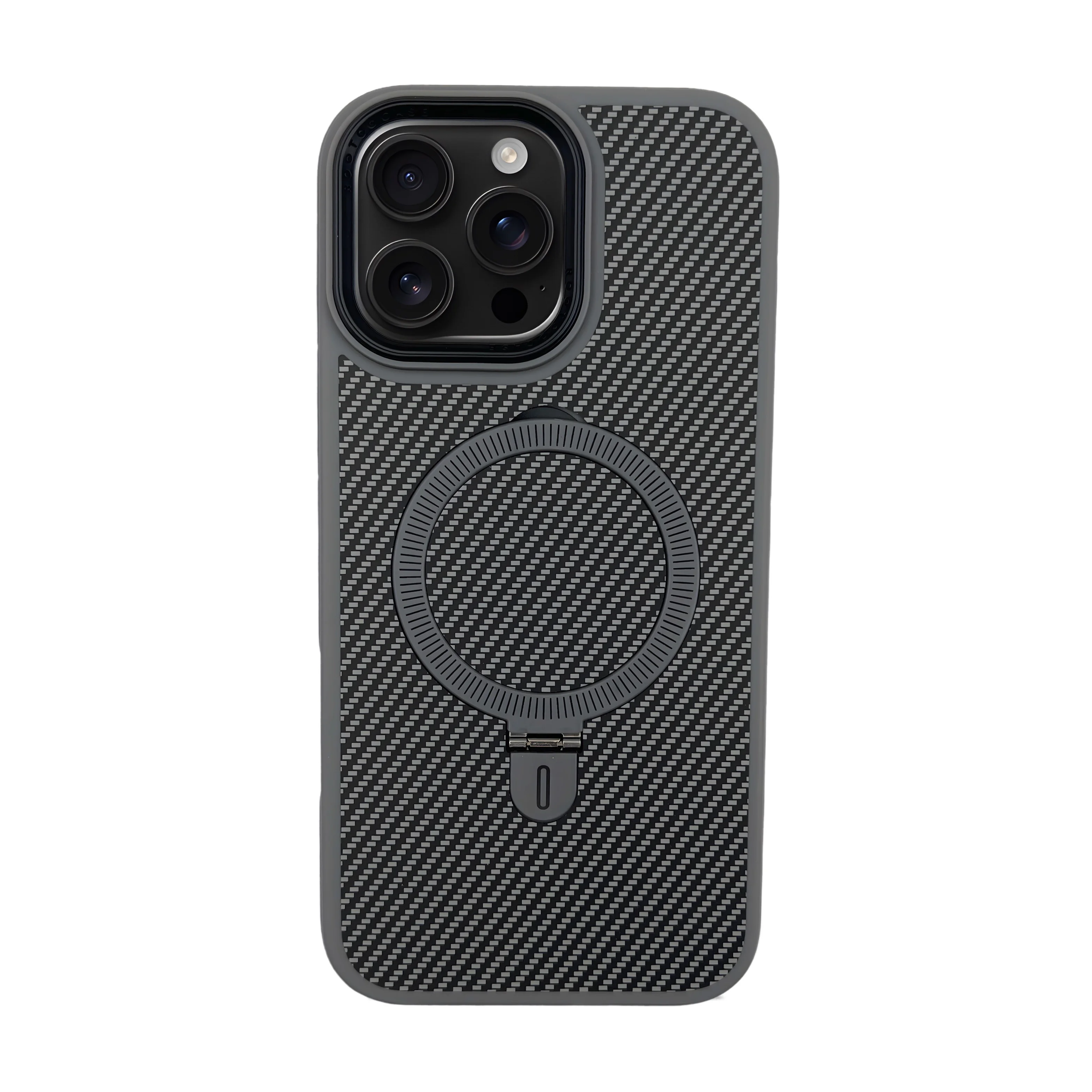 Premium Carbon MagSafe Case TP-100 за Samsung S25 Ultra – Titanium Сив