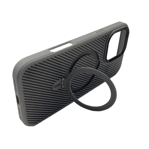 Premium Carbon MagSafe Case TP-100 за Samsung S26 – Titanium Сив