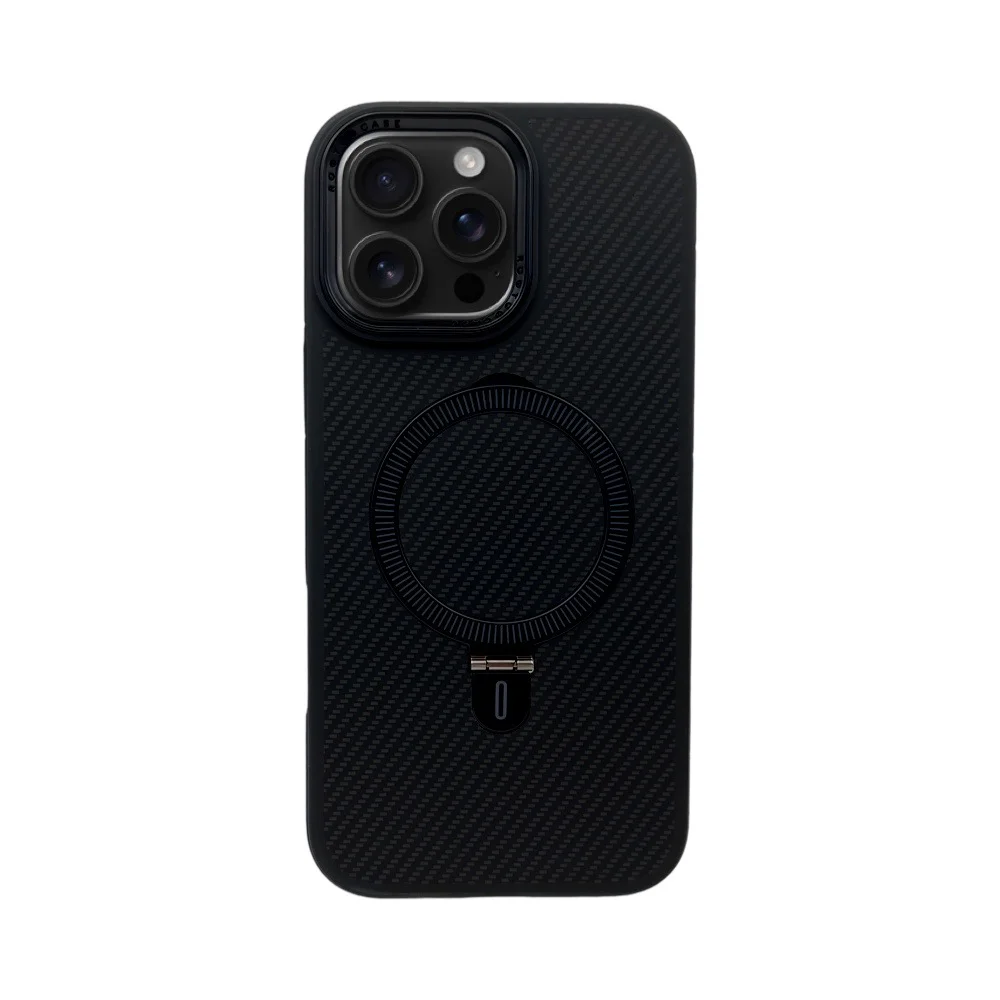 Premium Carbon MagSafe Case TP-100 за Samsung S26 Ultra – Space Black
