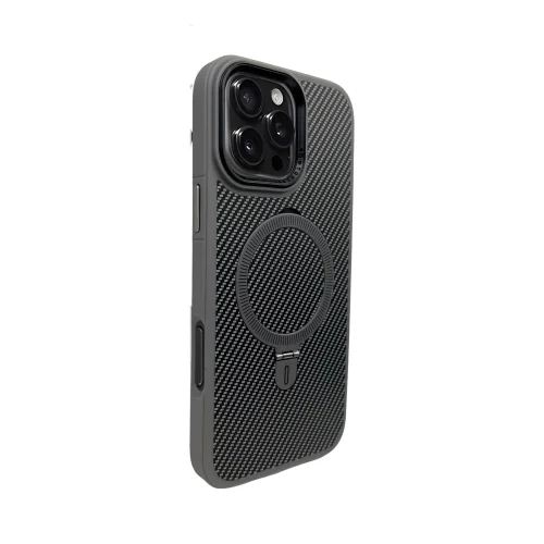 Premium Carbon MagSafe Case TP-100 за Samsung S26 Ultra – Titanium Сив