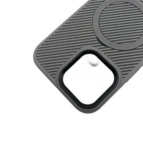 Premium Carbon MagSafe Case TP-100 за Samsung S26 Ultra – Titanium Сив