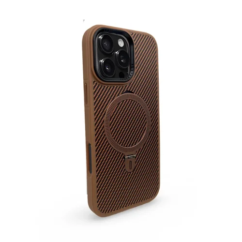 Premium Carbon MagSafe Case TP-100 за Samsung S26 Ultra – Titanium Златист