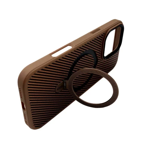 Premium Carbon MagSafe Case TP-100 за Samsung Z Flip 6 – Titanium Златист