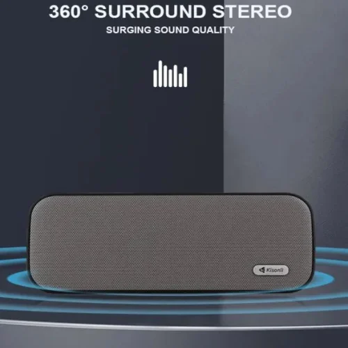 Преносим безжичен високоговорител KISONLI KS-2002 | Поддържа BT/USB/TF карта/U дискова карта/Hands-free разговори/FM | 6 часа работа