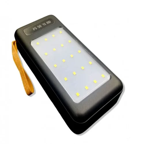 Преносима батерия + мощен фенер TUGII-527 20,000 Mah – Черен