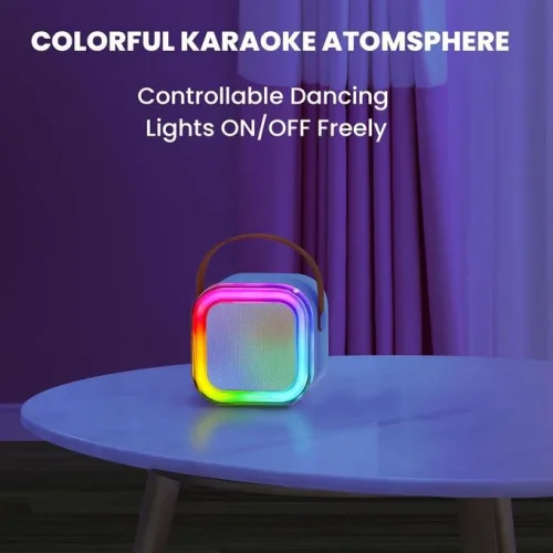 Преносима тонколона K12 RGB осветление – Син