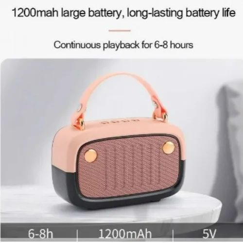 Преносима Tонколона KK-01 , BT,USB,SD,FM,AUX LED RGB – Златист