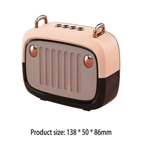Преносима Tонколона KK-01 , BT,USB,SD,FM,AUX LED RGB – Златист
