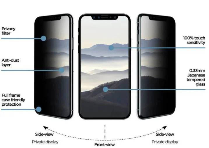 Privacy Стъклен протектор iPhone 12 Pro Max