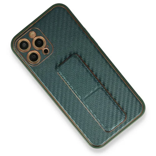 Противоударен кейс със стойка TP-36 за iPhone 11 – Зелен