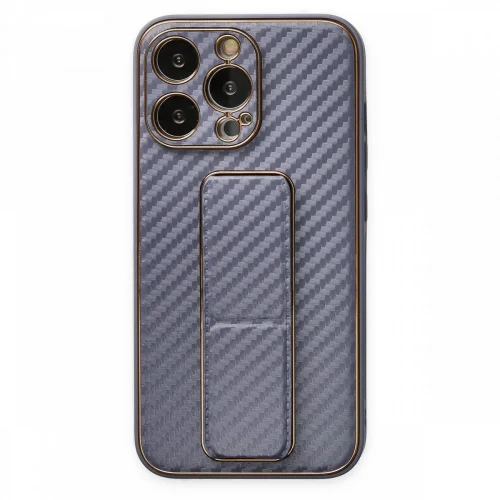 Противоударен кейс със стойка TP-36 за iPhone 14 Pro Max – Сив