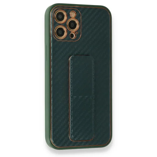Противоударен кейс със стойка TP-36 за iPhone 14 – Зелен