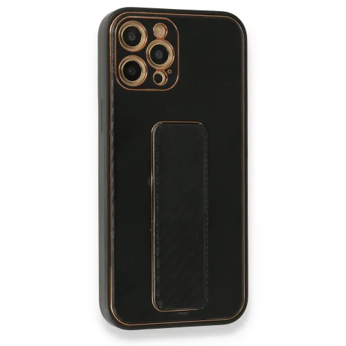 Противоударен кейс със стойка TP-36 за iPhone 15 Plus – Черен