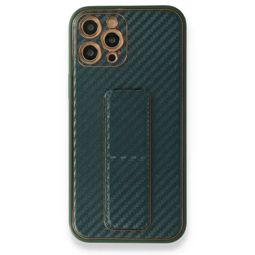 Противоударен кейс със стойка TP-36 за iPhone 15 Plus – Зелен