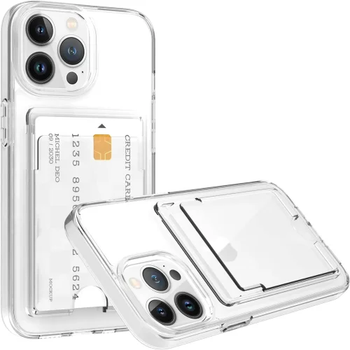 Прозрачен Силиконов кейс TP-67 с джобче за Samsung A53