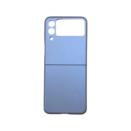 PVC Цветен кейс за Samsung Z Flip 3 от 2 части – Тъмно Син